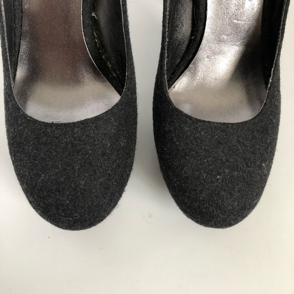 SM New York Charcoal Gray Platform Pumps Sz 8 - Picture 6 of 8